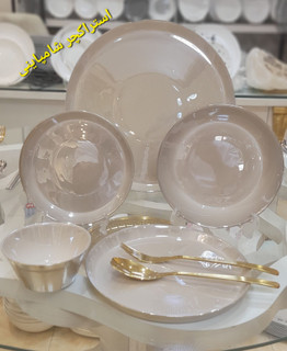 ارکوپال 26 پارچه طرح استراکچر رنگ شامپاین